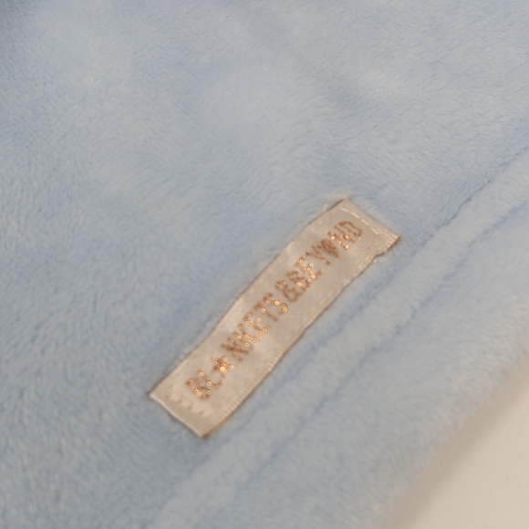 Blankets & Beyond Lovey Elephant Blue Gray Baby Security Blanket - Picture 4 of 4